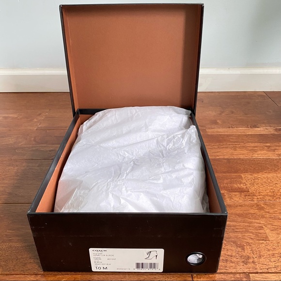 NWT Coach Lena Lux Suede Lace Up Open Toe Booties 10 - Picture 3 of 9